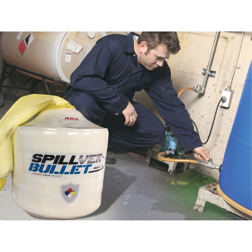 Barrage pour mati&egrave;res dangereuses Spillver Bullet, Mati&egrave;res dangereuses, 50' lo x 5" la, Absorption 14 gal. Toolneeds Inc.