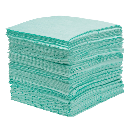 Premium Bonded Sorbent Pads, Hazmat, 15" x 18", 30 gal. Absorbancy Toolneeds Inc.