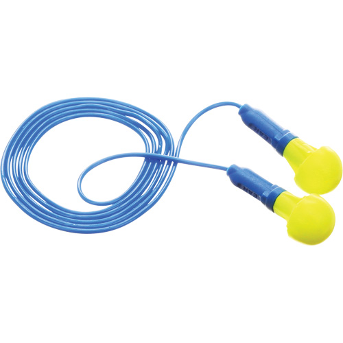 Bouchons d'oreilles E-A-R Push-Ins, Avec cordon, Paire - Sac en poly, 28/23 dB NRR, Taille unique Toolneeds Inc.