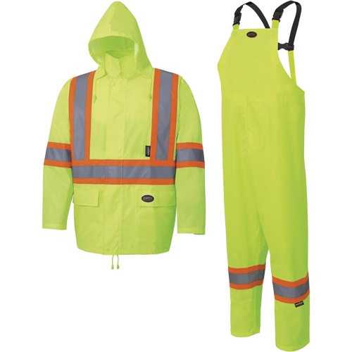5619 150D Oxford Rain Suit, Polyester, 2X-Large, Lime-Yellow Toolneeds Inc.