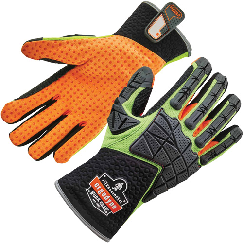Gants &agrave; dos absorbeur d'impacts ProFlex 925F(X), Petit, Paume en Cuir refendu, Poignet &agrave; enfiler Toolneeds Inc.