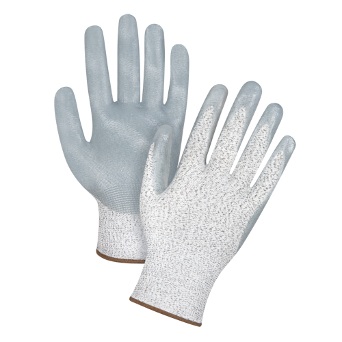 High-Performance Cut-Resistant Gloves, Size Large/9, 13 Gauge, Nitrile Coated, HPPE Shell, ANSI/ISEA 105 Level 4/EN 388 Level 5 Toolneeds Inc.