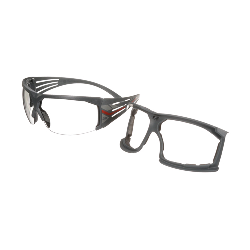 Lunettes de s&eacute;curit&eacute; avec joint s&eacute;rie 600 SecureFit, Lentille Gris/Int&eacute;rieur/ext&eacute;rieur, Antibu&eacute;e, ANSI Z87+/R&eacute;pond ou surpasse la norme CSA Z94.3 Toolneeds Inc.