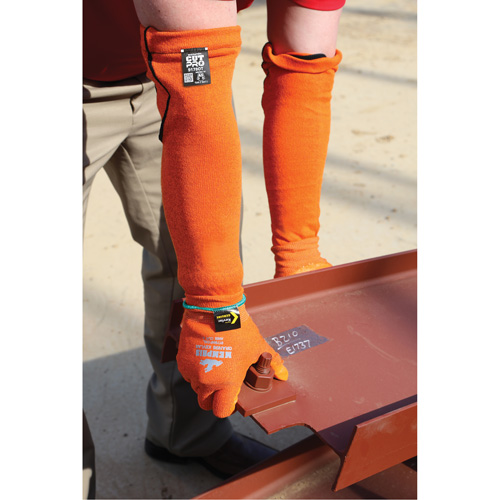 Manches Memphis, Kevlar, 18", ASTM ANSI niveau A5, Orange Toolneeds Inc.
