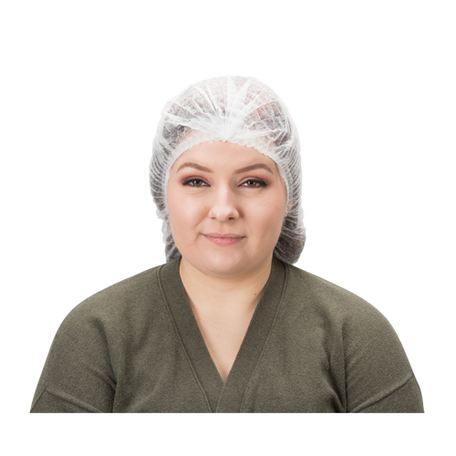 Bonnet bouffant pliss&eacute;, Polypropyl&egrave;ne, 24", Blanc Toolneeds Inc.