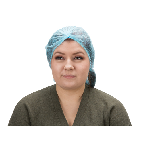 Pleated Bouffant Cap, Polypropylene, 21", Blue Toolneeds Inc.