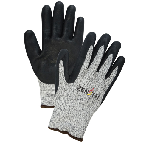 Gants &eacute;lastiques sans coutures r&eacute;sistants &agrave; la coupe pour temp&eacute;ratures froides, Taille Grand/9, Calibre 13, Rev&ecirc;tement Mousse de nitrile, Enveloppe en PEHP, ASTM ANSI niveau A4 Toolneeds Inc.