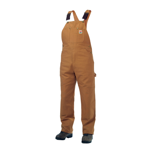 Unlined Duck Overalls, Men's, Large, Brown Toolneeds Inc.