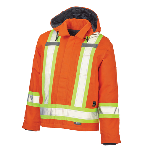 Manteau de s&eacute;curit&eacute;, Orange haute visibilit&eacute;, Grand Toolneeds Inc.