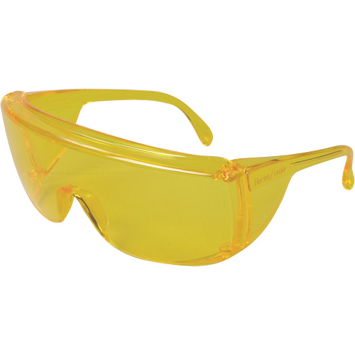 Lunettes de s&eacute;curit&eacute; s&eacute;rie 1400 Veratti Tuff Spec, Lentille Ambr&eacute;e, ANSI Z87+/R&eacute;pond ou surpasse la norme CSA Z94.3 Toolneeds Inc.