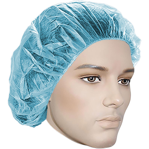 Bouffant Caps, Polypropylene, 18", Blue Toolneeds Inc.