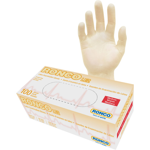 Disposable Gloves, Medium, Latex, 4-mil, Powder-Free, Natural, Class 2 Toolneeds Inc.