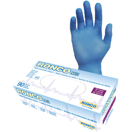 Disposable Gloves, 2X-Large, Nitrile, 4-mil, Powder-Free, Blue Toolneeds Inc.