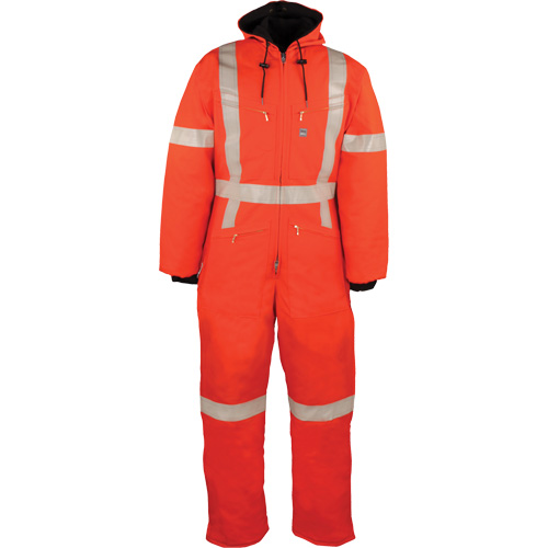 Reflective Insulated Coveralls, Small, Orange Toolneeds Inc.