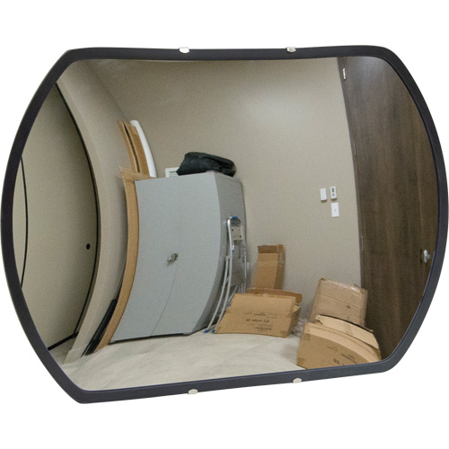 Roundtangular Convex Mirror with Bracket, 12" H x 18" W, Indoor/Outdoor Toolneeds Inc.