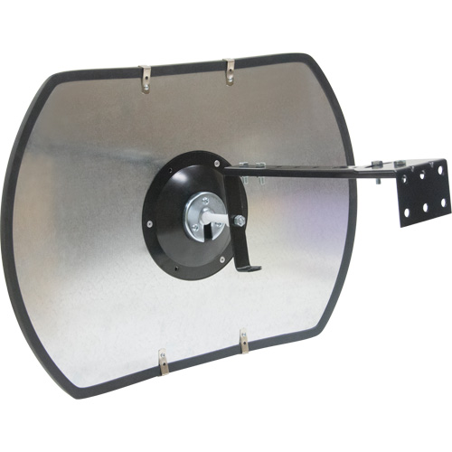 Roundtangular Convex Mirror with Bracket, 24" H x 36" W, Indoor/Outdoor Toolneeds Inc.