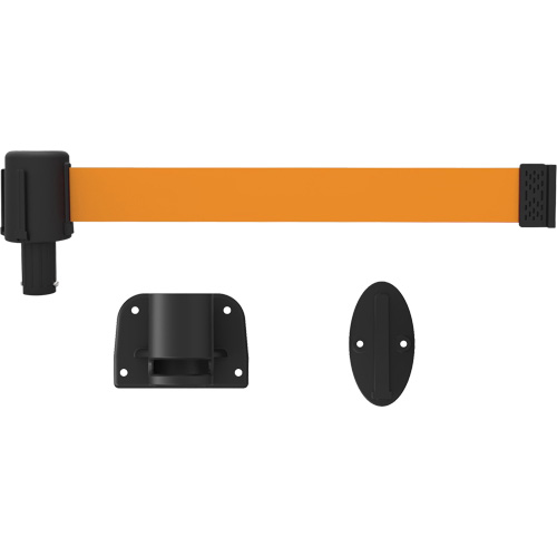 PLUS Wall Mount Barrier System, Plastic, Screw Mount, 15', Orange Tape Toolneeds Inc.