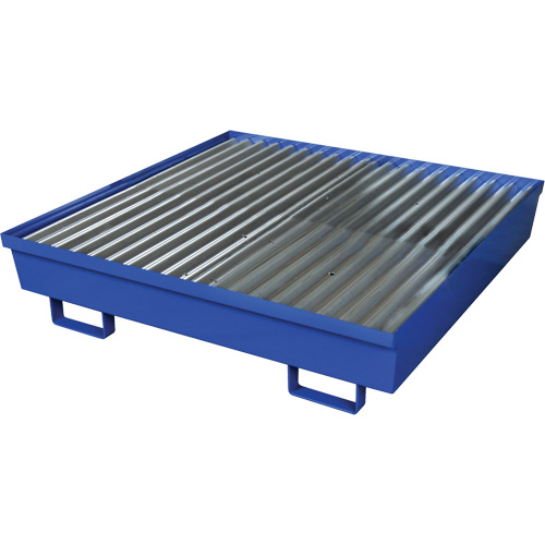 Palette de confinement des d&eacute;versements en acier, Capacit&eacute; de d&eacute;versement 92 gal. US, 54" x 54,25" x 12" Toolneeds Inc.
