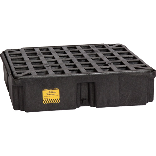 Plateforme de d&eacute;versement modulaire, Capacit&eacute; de d&eacute;versement 15 gal. US, 26" x 26,25" x 6,5" Toolneeds Inc.