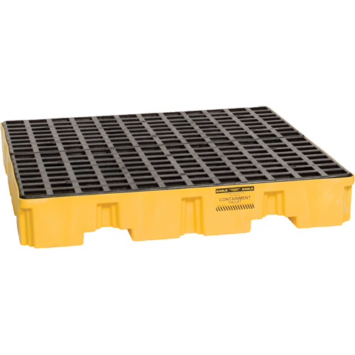 Palette de confinement des d&eacute;versements, Capacit&eacute; de d&eacute;versement 66 gal. US, 51,5'' x 51,5'' x 8" Toolneeds Inc.