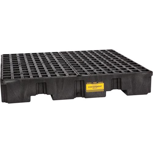 Spill Containment Pallet, 66 US gal. Spill Capacity, 51.5" x 51.5" x 8" Toolneeds Inc.