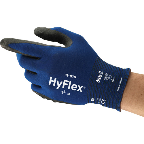 Hyflex&reg; 11-816 Glove, 6, Foam Nitrile Coating, 18 Gauge, Nylon/Spandex Shell Toolneeds Inc.
