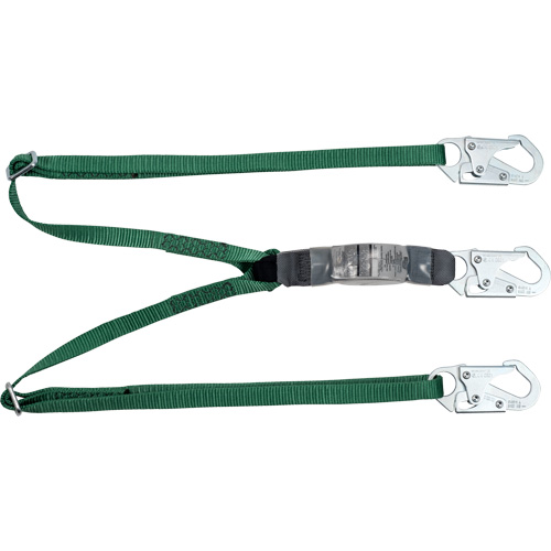 V-Series Lanyard, 6', Snap Hook Center, Snap Hook Leg Ends, Polyester Toolneeds Inc.