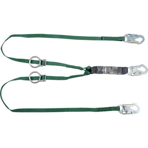 V-Series Tie-Back Lanyard, 6', Snap Hook Center, Snap Hook Leg Ends, Polyester Toolneeds Inc.