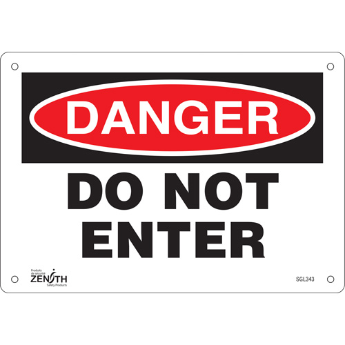 Enseigne Do Not Enter, 7" x 10", Aluminium, Anglais Toolneeds Inc.