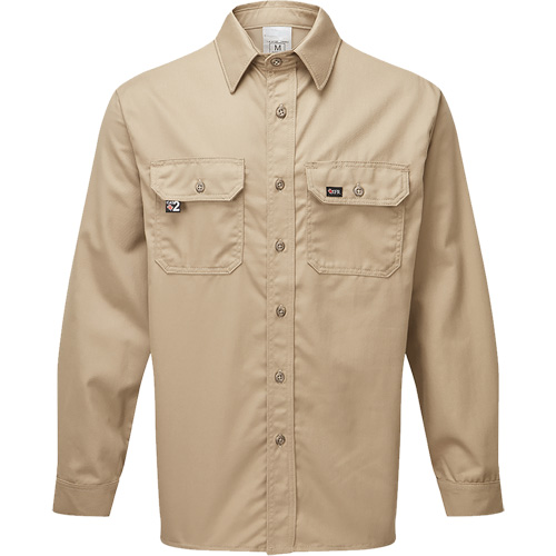 Chemise de travail de luxe 7 oz UltraSoft, Moyen (grande taille), Khaki Toolneeds Inc.