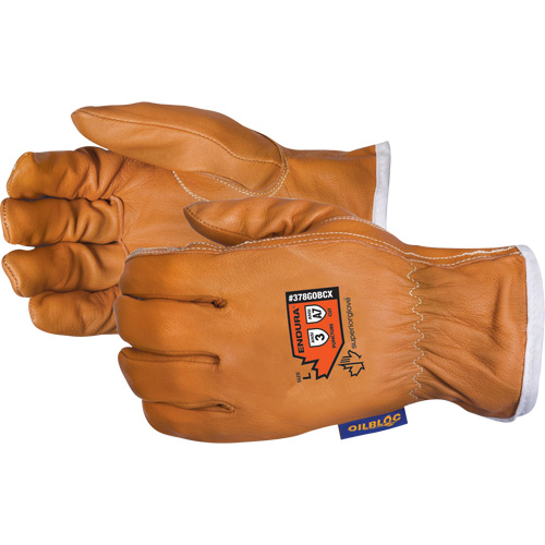 Endura&reg; High-Cut Driver's Gloves, Small, Grain Goatskin Palm, Steel/Para-Aramid Inner Lining Toolneeds Inc.