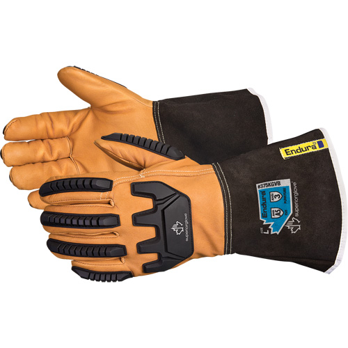 Endura&reg; Anti-Impact Driver's Gloves, Small, Grain Goatskin Palm, Kevlar&reg; Inner Lining Toolneeds Inc.