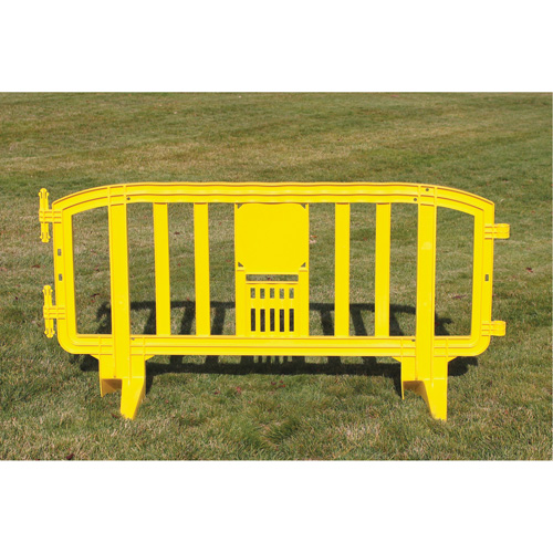 Movit Barricade, Interlocking, 78" L x 39" H, Yellow Toolneeds Inc.