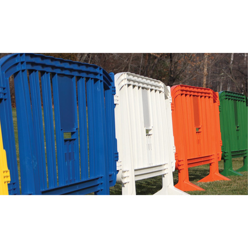 Movit Barricade, Interlocking, 78" L x 39" H, Yellow Toolneeds Inc.