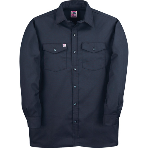 Chemise de travail &agrave; manches longues en tissu crois&eacute;, Hommes, Moyen (grande taille), Bleu marine Toolneeds Inc.