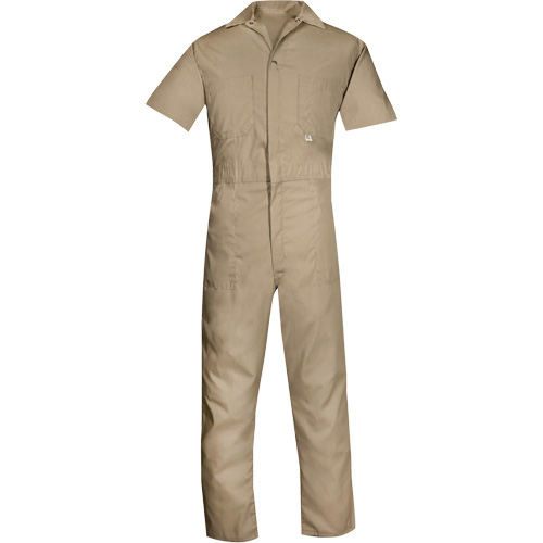 Short-Sleeved Coveralls, Men's, Tan, Size Medium Toolneeds Inc.