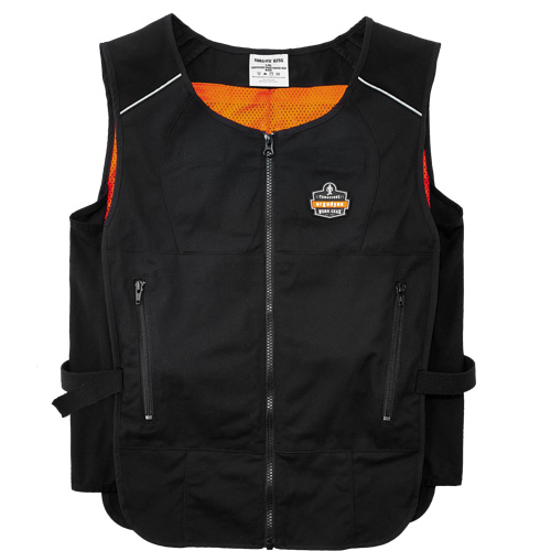 Veste de refroidissement &agrave; changement de phase l&eacute;g&egrave;re avec sachets 6260 Chill-Its, Petit/Moyen, Noir Toolneeds Inc.