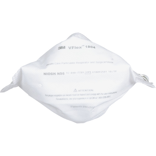 Respirateur et masque chirurgical VFlex contre les particules en sant&eacute;, N95, Certifi&eacute; NIOSH Toolneeds Inc.
