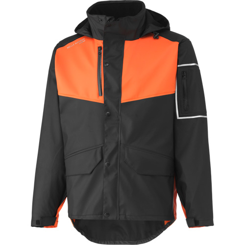 Manteau imperm&eacute;able West Coast, Polyester, Moyen, Noir/Orange Toolneeds Inc.