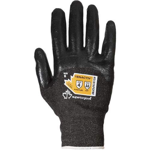 Gants en tricot de fibre filament composite ultrafin, Taille 5, Calibre 18, Rev&ecirc;tement Mousse de nitrile, Enveloppe en TenActiv, ASTM ANSI niveau A4 Toolneeds Inc.