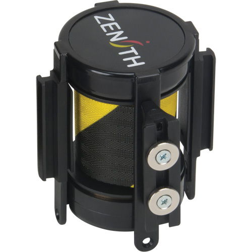 Cassette de ruban magn&eacute;tique pour barri&egrave;re de contr&ocirc;le des foules personnalis&eacute;e, 7', Ruban Noir et jaune Toolneeds Inc.
