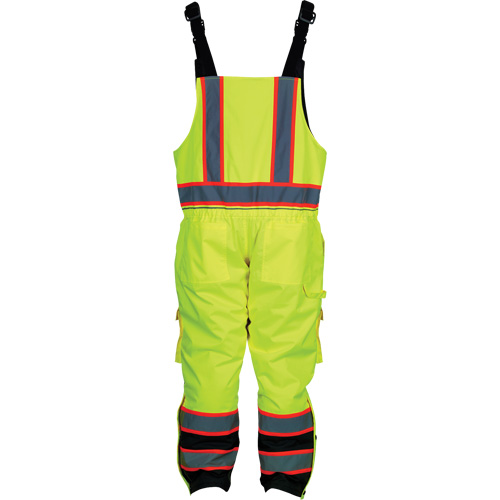Insulated Overalls, Polyester/Polyurethane, Small, High Visibility Lime-Yellow Toolneeds Inc.