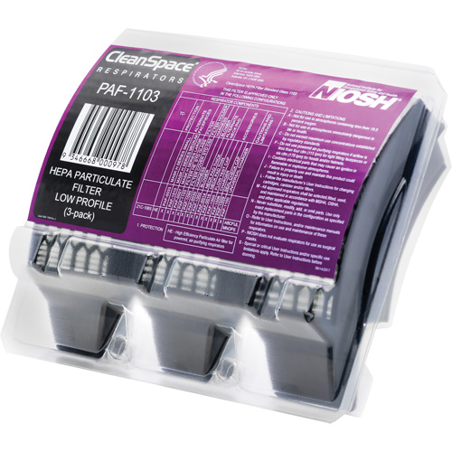 Filtres HEPA minces, Particules, Paquet de 3 Toolneeds Inc.