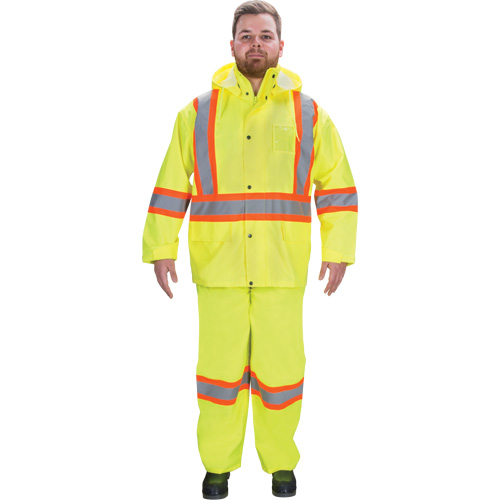 RZ1000 Rain Suit, Polyester, Small, High Visibility Lime-Yellow Toolneeds Inc.