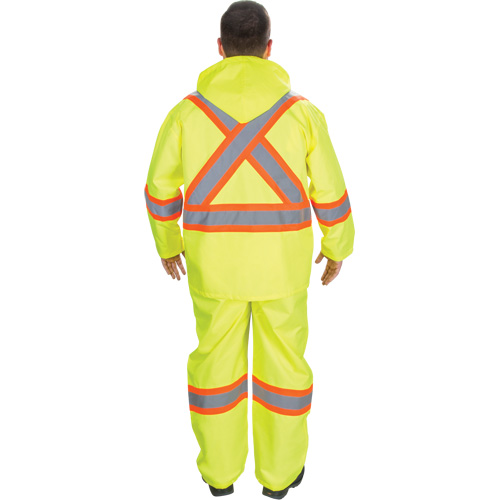 RZ1000 Rain Suit, Polyester, Small, High Visibility Lime-Yellow Toolneeds Inc.