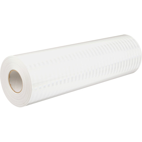 High Intensity Prismatic Grade Reflective Sheeting, 2" W x 150' L, 19 mils, White Toolneeds Inc.