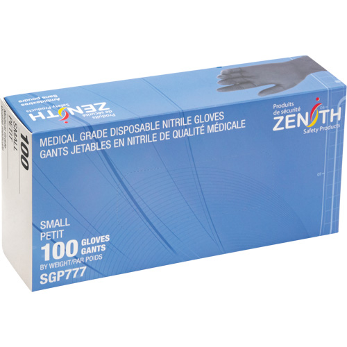 Gants jetables de calibre m&eacute;dical r&eacute;sistants &agrave; la perforation, Petit, Nitrile, 5 mils, Sans poudre, Noir, Classe 2 Toolneeds Inc.