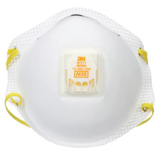 Respirateur contre les particules 8511, N95, Certifi&eacute; NIOSH Toolneeds Inc.