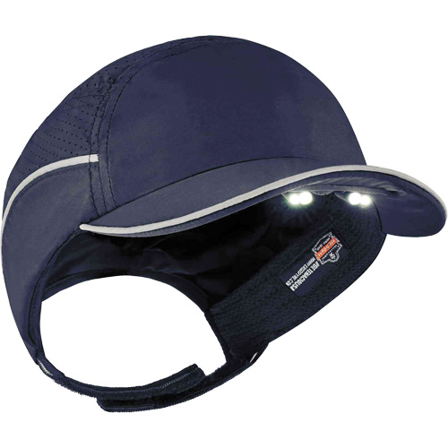 Skullerz&reg; 8965 Lightweight Bump Cap Hat with LED Lighting, Navy Blue Toolneeds Inc.