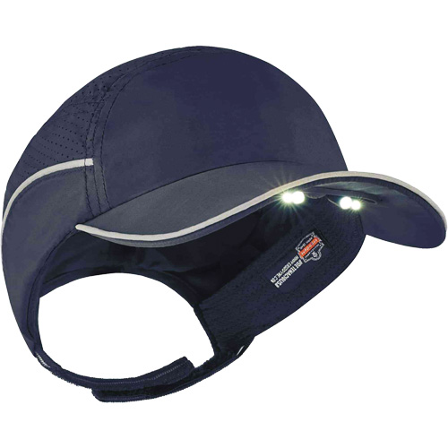 Skullerz&reg; 8965 Lightweight Bump Cap Hat with LED Lighting, Navy Blue Toolneeds Inc.